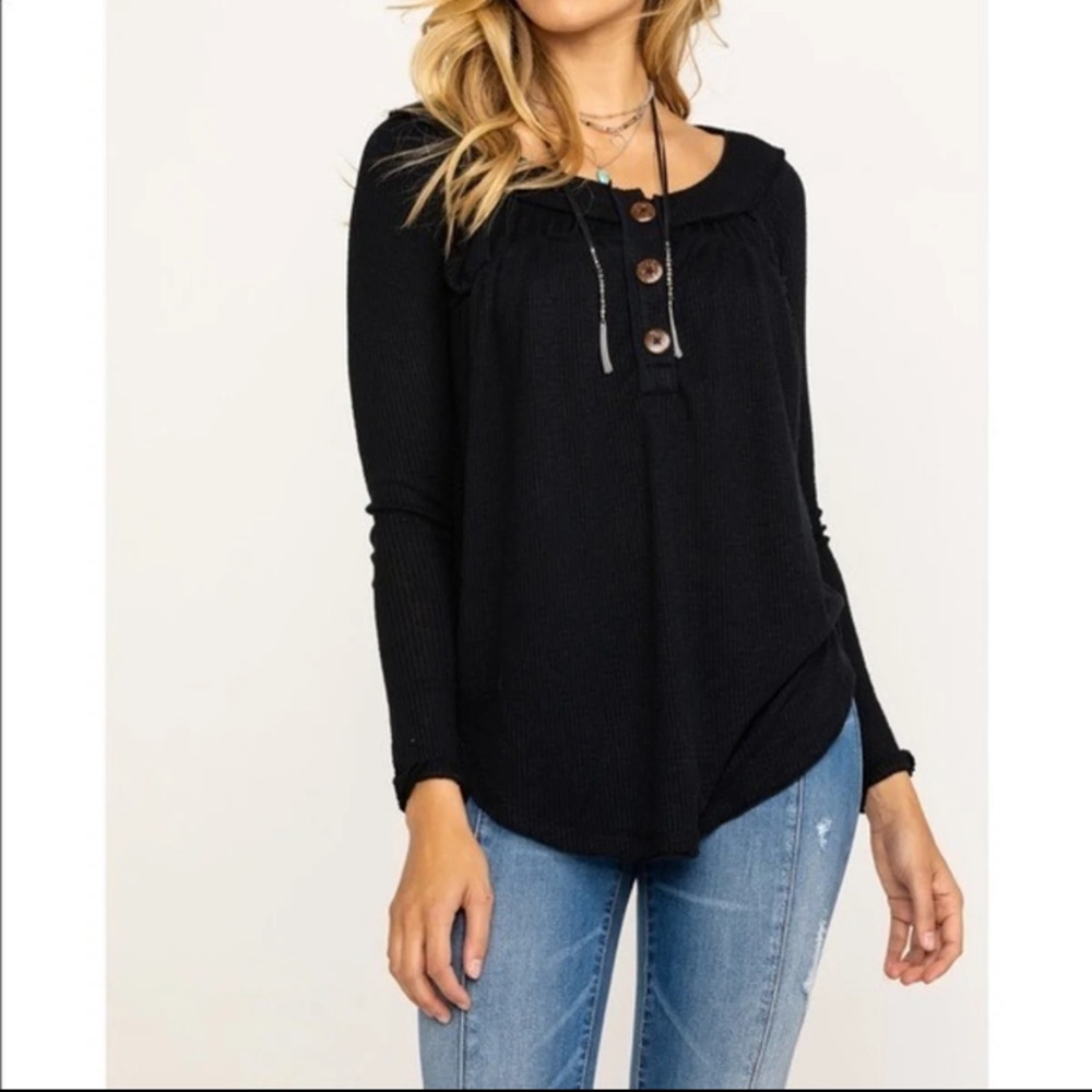 We the Free ‘Must have’ waffle knit LS thermal M